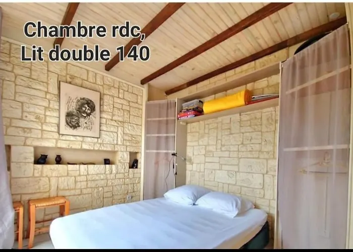度假居 Jolie Maison 5 Personnes, Clim, 100m De La Plage, Secteur Lydia Grande 乐巴凯尔斯